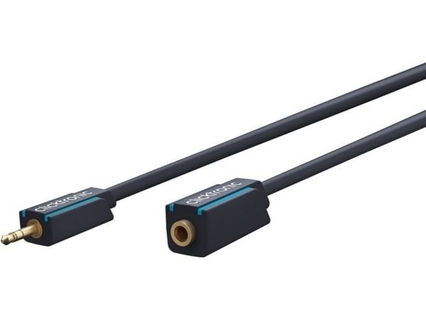 ClickTronic 70489, 3.5mm, Hankjønn, 3.5mm, Hunkjønn, 5 m, Blå
