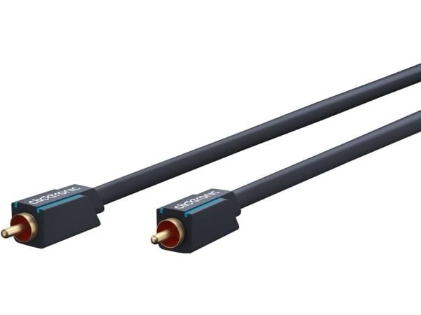 ClickTronic 3m äänikaapeli, RCA, käsiliitin, RCA, käsiliitin, 3 m, sininen