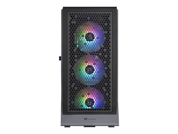 Thermaltake Ceres 500 TG ARGB - Mid tower - utvidet ATX (E-ATX) - sidepanel med vindu (herdet glass) - ingen strømforsyning (PS/2) - svart - USB/lyd