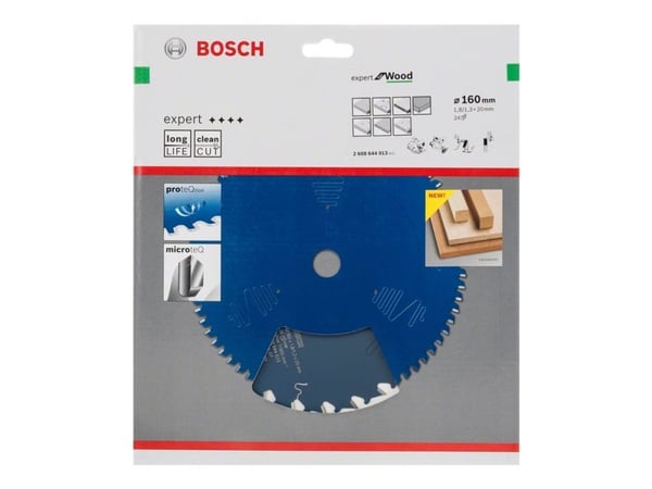 Bosch Expert for Wood - Sirkelformet sagblad - for tre - 160 mm - 24 tenner