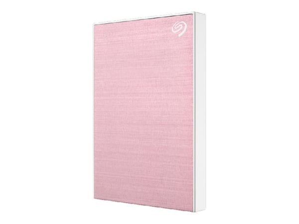 Seagate One Touch STKY2000405 - Hårddisk - 2 TB - extern (portabel) - USB 3.0 - guldrosa - med 3 års Seagate Rescue Data Recovery