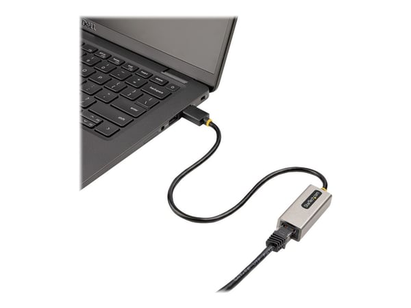 Startech USB to Ethernet Adapter, USB 3.0 to 10/100/1000 Gigabit Ethernet LAN Converter for Laptops, 1ft (30cm) Attached Cable, USB to RJ45 Adapter...