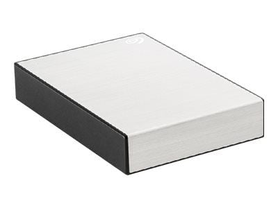 Seagate One Touch STKZ4000401 - Harddisk - 4 TB - ekstern (bærbar) - USB 3.0 - sølv - med Seagate Rescue Data Recovery