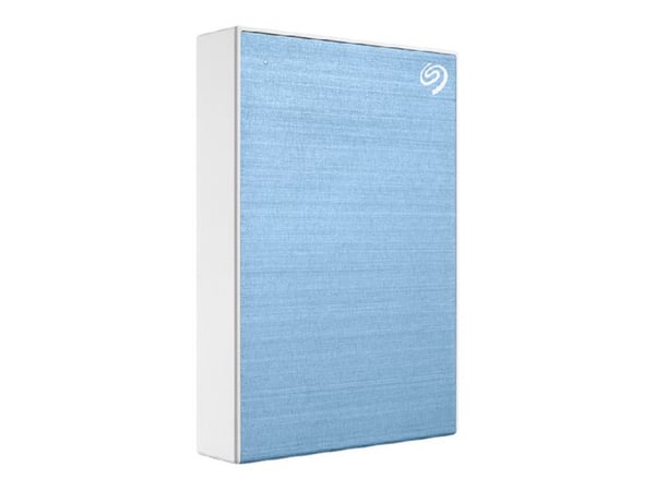 Seagate One Touch STKZ5000402 - Harddisk - 5 TB - ekstern (bærbar) - USB 3.0 - lys blå - med Seagate Rescue Data Recovery