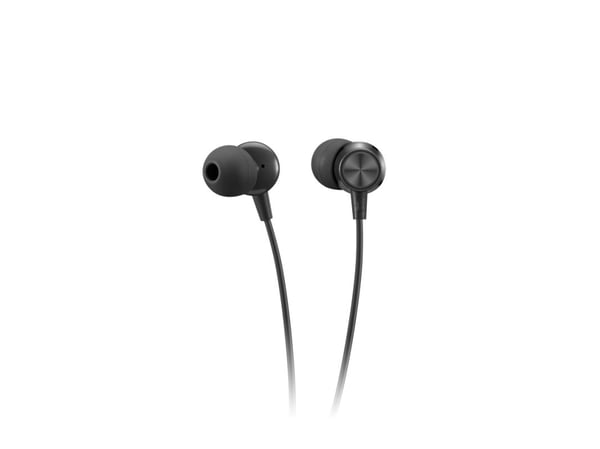Lenovo Go - Ørepropper med mikrofon - i øret - svart - for ThinkCentre M60q Chromebox; M70s Gen 3; M70t Gen 3; ThinkPad E14 Gen 3; P15v Gen 3