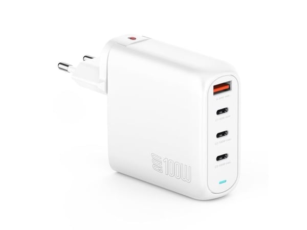 4smarts GaN FlexPro - Strømadapter - 100 watt - 5 A - QC 3.0, QC 4.0+, PD 2.0, PD/PPS, PD 3.0, Power Delivery 3.1, Super Charge, Fast Charge, Apple...