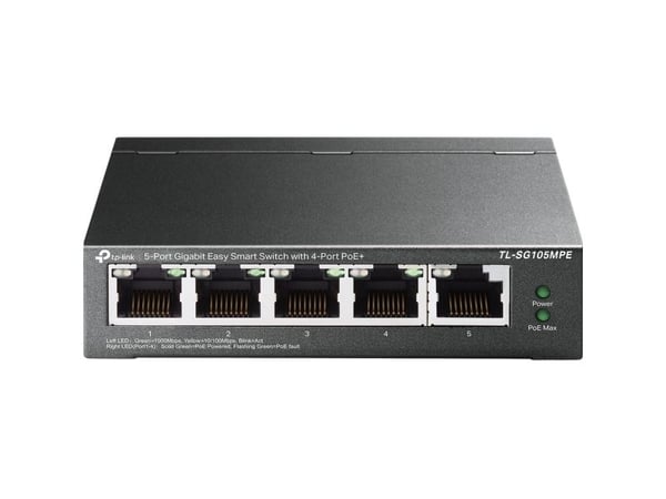 TP-Link TL-SG105MPE, L2, Gigabit Ethernet (10/100/1000), Strøm over Ethernet (PoE)