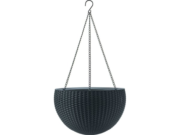 Keter hengende plantepotte i rottinglook 35 cm