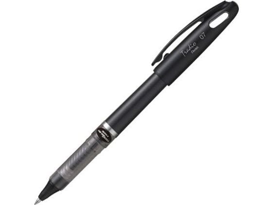 Pentel Energel X 1.0, Kuulakärkikynän kiinnitys painamalla paikalleen, Musta, Musta, Muovi, 1 mm, Molempikätinen