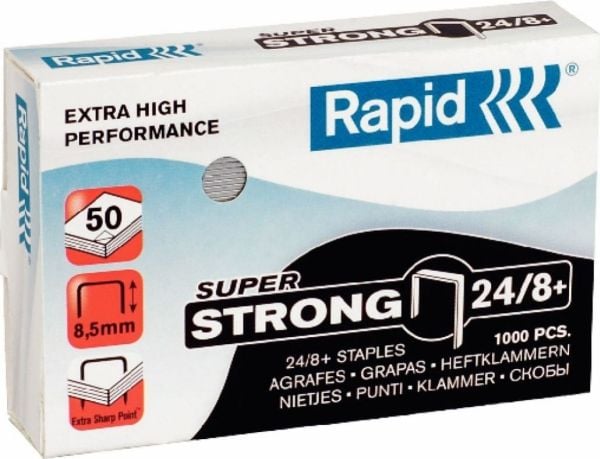Rapid 24858500, 1000 niitit, 24/8+, 60 g, 48 x 73 x 16 mm