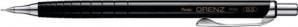 Pentel Orenz, Sort, B, 0,5 mm, Rund, Uttrekkbar, Metall