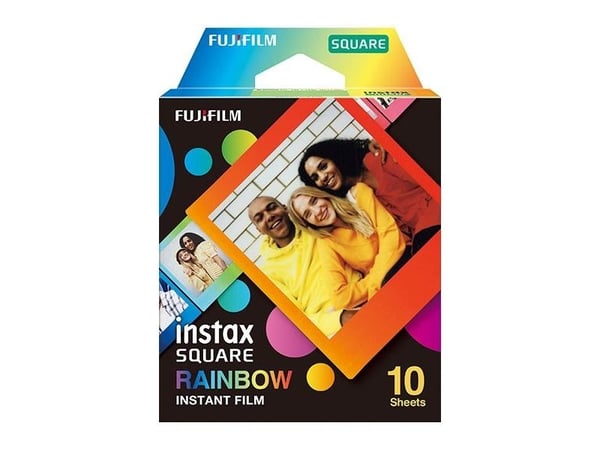 Fujifilm Instax Square Rainbow - Färgfilm för snabbframkallning - 10 exponeringar