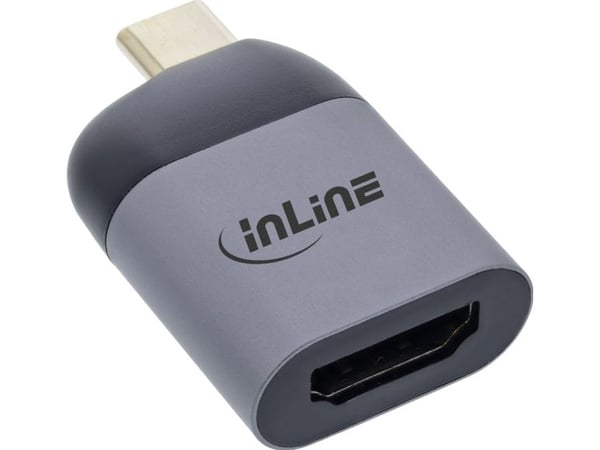 InLine 64106H, USB Type-C, HDMI-utgang, 3840 x 2160 piksler