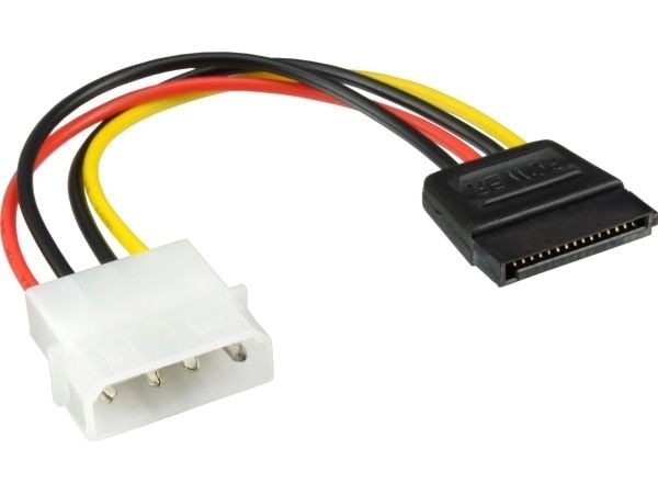 InLine 29670C, 0,3 m, SATA 15-pin, Hankjønn, Rett, Rett, Flerfarget