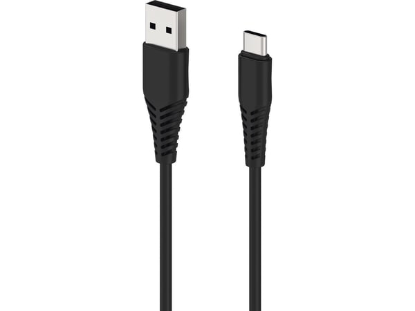 2GO 797281, 1 m, USB B, USB C, Sort
