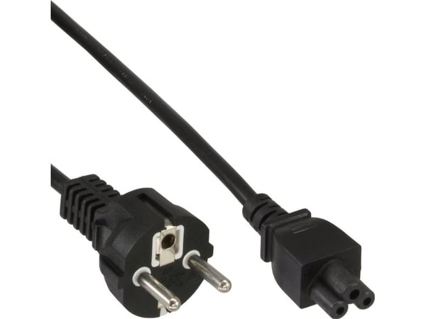 InLine B-16656X, 1,8 m, Virtapistoke tyyppi E+F, 3-pin