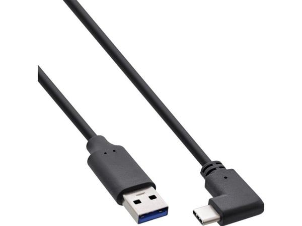 InLine USB 3.2 kaapeli tyyppi C uros - A uros musta 0.5m - Kaapeli - Digitaalinen/Data ( 35717W )
