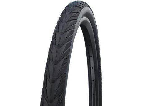 Schwalbe Energizer Plus, 28", City/Trekking, Road, Tubeless Ready dekk, svart, 50 - 85 psi, 85 psi