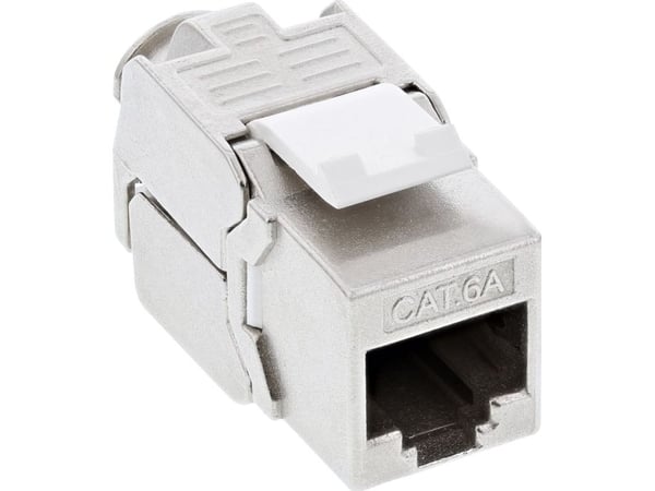 InLine® Keystone RJ45-sokkel / LSA-innsats, SNAP-In, Cat.6a smal design