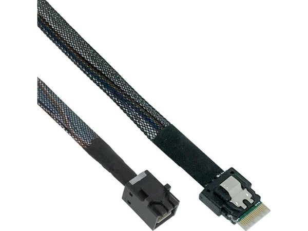 InLine 27643A, 0,5 m, SFF-8654 male, SFF-8643, Rett, Rett, 24 Gbit/s