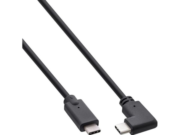InLine 35707W, 0,3 m, USB C, USB C, USB 3.2 Gen 2 (3.1 Gen 2), 20 Gbit/s, Svart