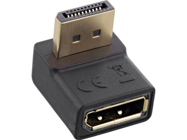 InLine 17199O, DisplayPort male, DisplayPort, Svart