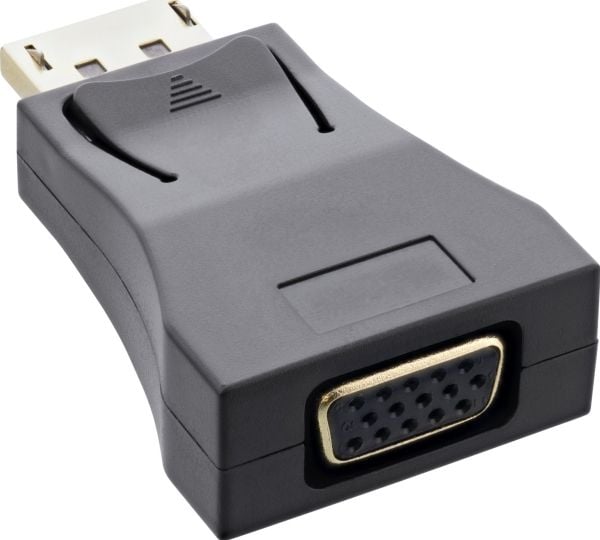 InLine 17196C, DisplayPort male, VGA, Musta
