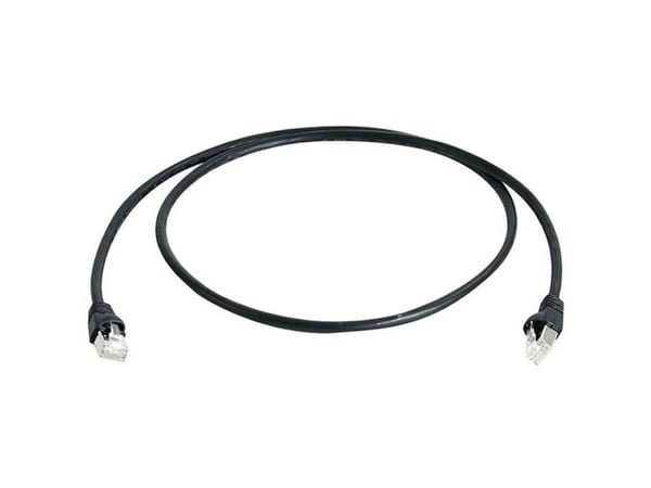 Telegärtner MP8 FS 600 - Patchkabel - RJ-45 (han) til RJ-45 (han) - 3 m - SFTP - CAT 7 - strenget - sort