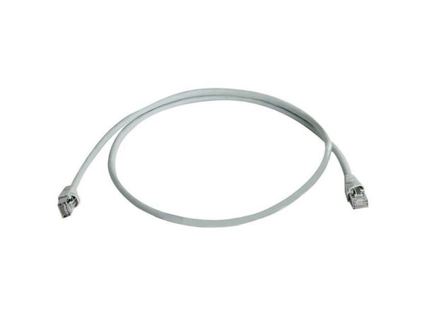 Telegärtner MP8 FS 600 - Koblingskabel - RJ-45 (hann) til RJ-45 (hann) - 5 m - SFTP - CAT 7 - lysegrå, RAL 7035
