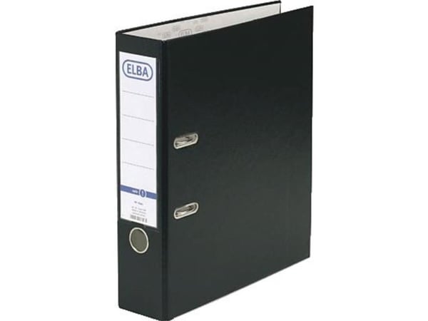Elba Rado Top, D-ring, Oppbevaring, Papir, Plast, Sort, 8 cm, 290 mm
