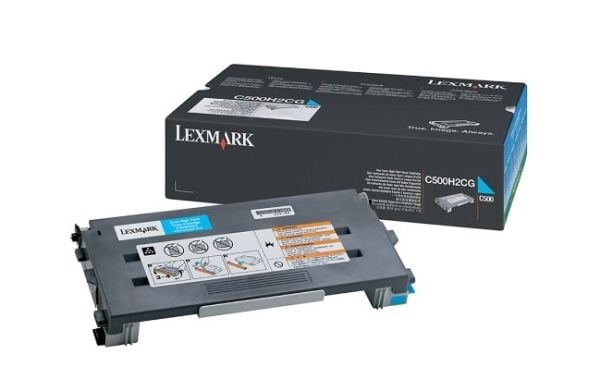 Lexmark - Høy ytelse - cyan - original - tonerpatron LCCP - for Lexmark C500n, X500n, X502n