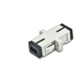 Lightwin LWL Kupplung Simplex SC-SC, Multimode, plastik, beige, SC, Musta, Valkoinen, Monitila, 1 kpl