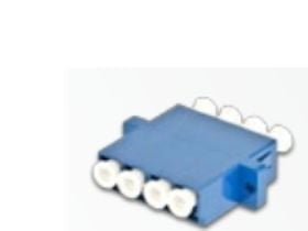 Lightwin LWL Kupplung Quad LC-LC (4-fach), Singlemode, plastik, blau, fDCr Duplex-SC Ausnehmungen, LC, Blå, Enkelläge, 1 styck