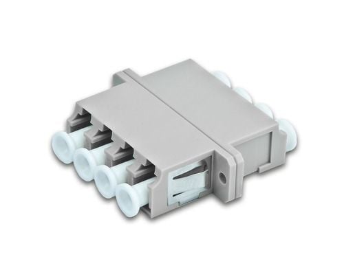 Triotronik Lightwin LWL Kupplung Quad LC-LC (4-fach), OM2, Multimode, plastik, blau, fDCr Duplex-SC Ausnehmung, LC, Grå, Multitilstand, 1 stk