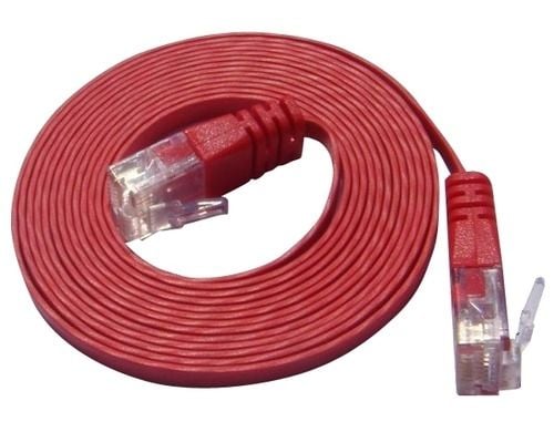 Slim Wirewin Wirewin Slim - patchkabel - RJ-45 (M) til RJ-45 (M) - 3 m - UTP - CAT 6 - skjermet, flat - rød (PKW-SLIM-KAT6 3.0 RT)