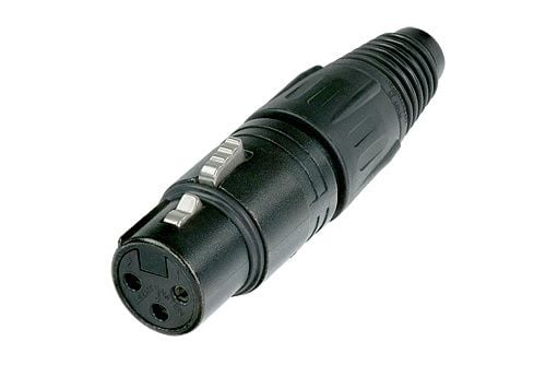 Neutrik NC3FX-BAG XLR-liitin Liitin, suora Navat: 3 Musta 1 kpl