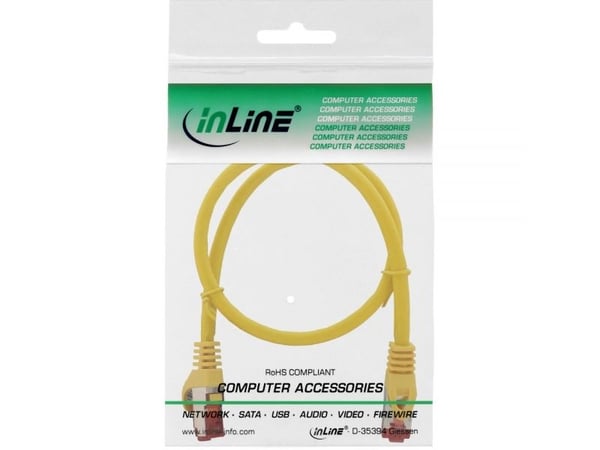 InLine 0,25m Cat6, 0,25m, Cat6, S/FTP (S-STP), RJ-45, RJ-45