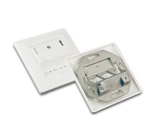 Keystone tyhjä rasia 3 moduulille, uppoasennus, RAL9010