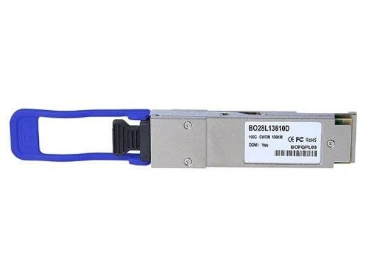 BlueOptics ET7402-LR4-BO, Fiber optisk, 100000 Mbit/s, QSFP28, LC, 10000 m, Sølv