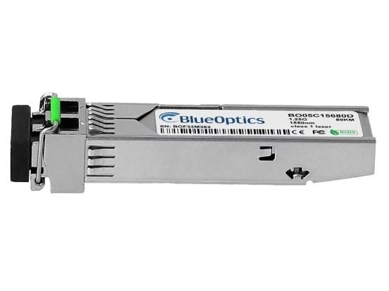 BlueOptics SFP-1000ZX-BO, Fiber optisk, 1250 Mbit/s, SFP, LC, 80000 m, 1550 nm