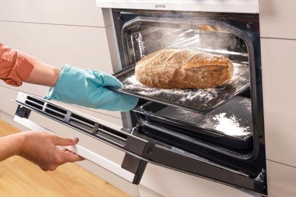 Gorenje GECS6C70XPA, Fritstående komfur, Rustfrit stål, Dreje, Berøring, Rustfrit stål, Rustfrit stål, Top bagerst