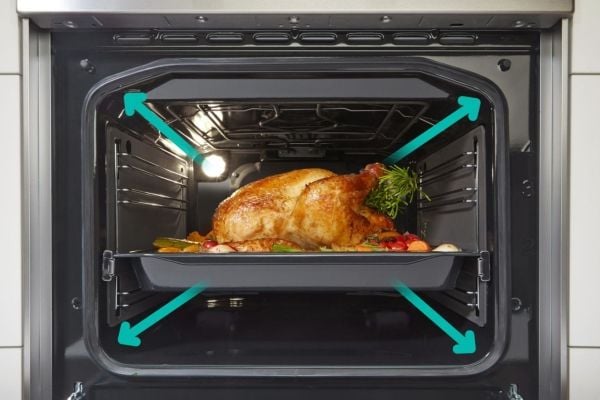 Gorenje GECS6C70XPA, Fritstående komfur, Rustfrit stål, Dreje, Berøring, Rustfrit stål, Rustfrit stål, Top bagerst
