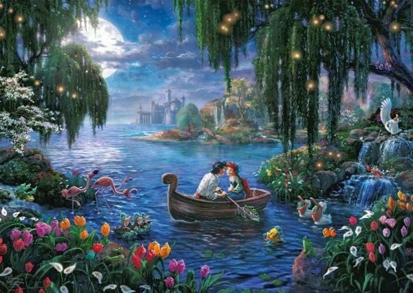 Schmidt Spiele Thomas Kinkade Studios: Disney Dreams Collections - The Little Mermaid and Prince Eric, 1000 kpl, Sarjakuvat, 12 vuosi/vuosia