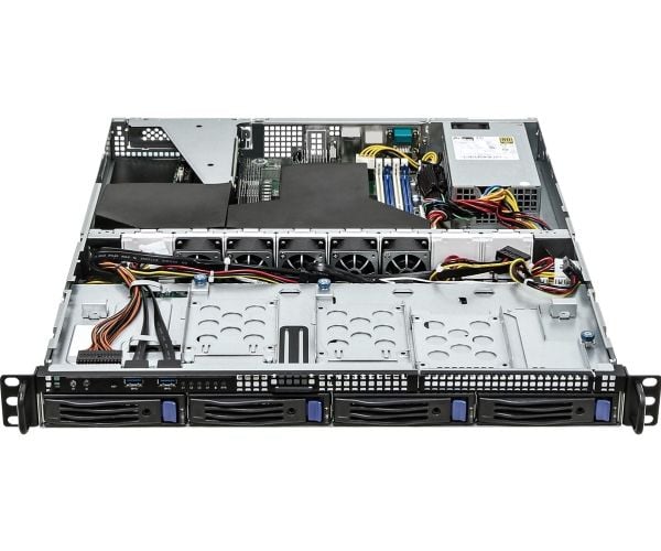 ASRock Rack 1U4LW-X570 - Server - rackmonterbar 1U - 1-veis - ingen CPU - RAM 0 GB - SATA - hot-swap 3.5" brønn(er) - uten HDD - AST2500 / Radeon G...