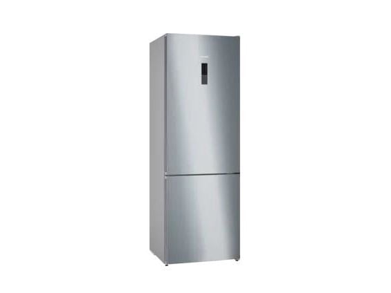 Siemens iQ300 KG49NXIBF - Kjøleskap/fryser - bunnfryser - bredde: 70 cm - dybde: 66.7 cm - høyde: 203 cm - 440 liter - Klasse B - rustfritt stål