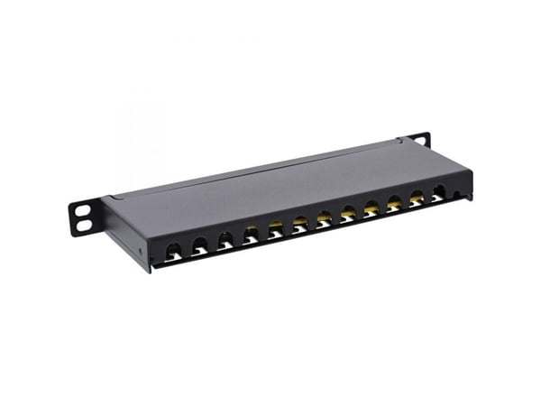 InLine 10\ patch field Cat.6A 0.5HE 12-fold sort RAL9005 ( 76819S )"