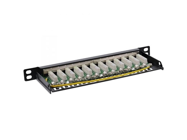 InLine 10\ patch field Cat.6A 0.5HE 12-fold sort RAL9005 ( 76819S )"