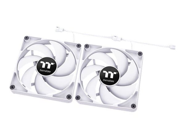 Thermaltake CT120 - Kabinettvifte - 120 mm - hvit (en pakke 2)