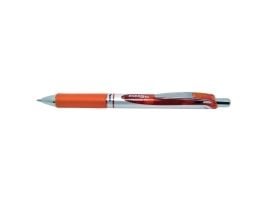 Pentel EnerGel Xm, Uttrekkbar gelépenn, Oransje, Sølv, Oransje, Plast, Gummi, Rund, 0,35 mm