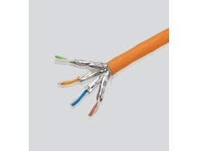 Elmat S/FTP 2x(4x2xAWG23) 1200MHz, 100m, 100 m, Cat7, S/FTP (S-STP), Oranssi